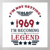 Gepersonaliseerd  55ste verjaardagsfeest poster (Voorkant)