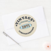 Gepersonaliseerd 55ste verjaardagsfeest ronde sticker (Envelop)