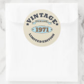 Gepersonaliseerd 55ste verjaardagsfeest ronde sticker (Tas)