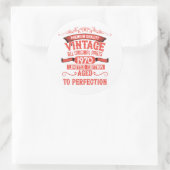 Gepersonaliseerd 55ste verjaardagsfeest ronde sticker (Tas)