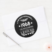 Gepersonaliseerd  55ste verjaardagsfeest ronde sticker (Envelop)