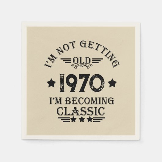 Gepersonaliseerd  55ste verjaardagsfeest servet (Voorkant)