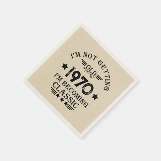 Gepersonaliseerd  55ste verjaardagsfeest servet (Hoek)