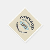 Gepersonaliseerd  55ste verjaardagsfeest servet (Hoek)