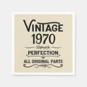 Gepersonaliseerd  55ste verjaardagsfeest servet (Voorkant)