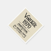 Gepersonaliseerd  55ste verjaardagsfeest servet (Hoek)