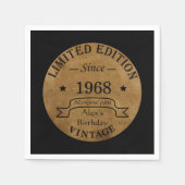 Gepersonaliseerd  55ste verjaardagsfeest servet (Voorkant)