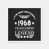 Gepersonaliseerd 55ste verjaardagsfeest servet (Voorkant)