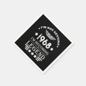 Gepersonaliseerd 55ste verjaardagsfeest servet (Hoek)