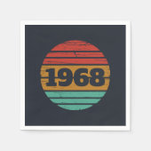 Gepersonaliseerd 55ste verjaardagsfeest servet (Voorkant)