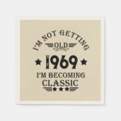 Gepersonaliseerd  55ste verjaardagsfeest servet (Voorkant)