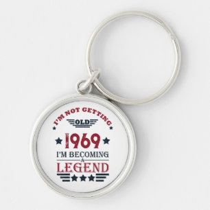 Gepersonaliseerd  55ste verjaardagsfeest sleutelhanger