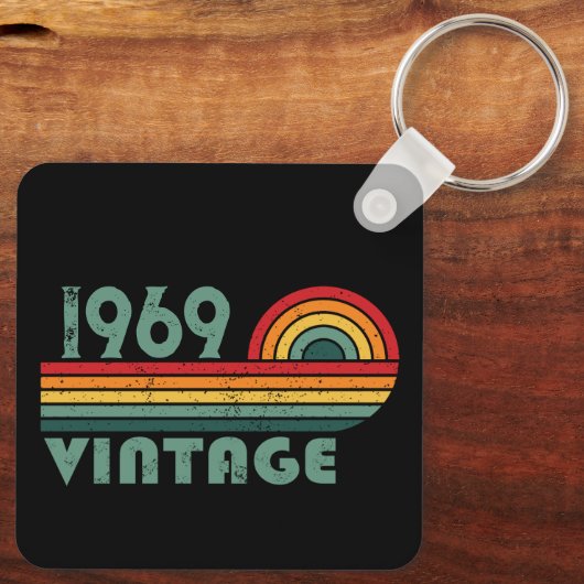 Gepersonaliseerd  55ste verjaardagsfeest sleutelhanger (Achterkant)