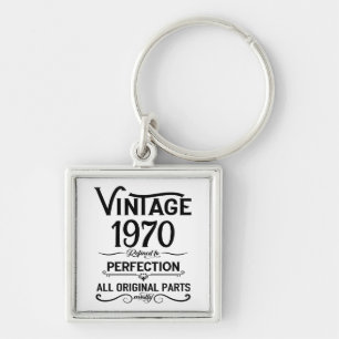 Gepersonaliseerd 55ste verjaardagsfeest sleutelhanger