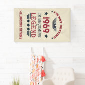 Gepersonaliseerd  55ste verjaardagsfeest spandoek (Insitu)