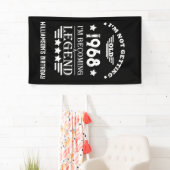 Gepersonaliseerd  55ste verjaardagsfeest spandoek (Insitu)