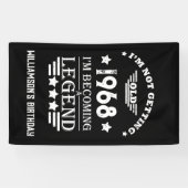 Gepersonaliseerd  55ste verjaardagsfeest spandoek (Horizontaal)