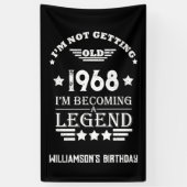 Gepersonaliseerd  55ste verjaardagsfeest spandoek (Verticaal)