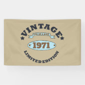 Gepersonaliseerd 55ste verjaardagsfeest spandoek (Horizontaal)