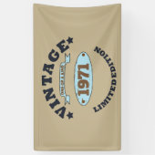 Gepersonaliseerd 55ste verjaardagsfeest spandoek (Verticaal)