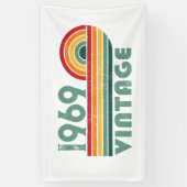 Gepersonaliseerd 55ste verjaardagsfeest spandoek (Verticaal)