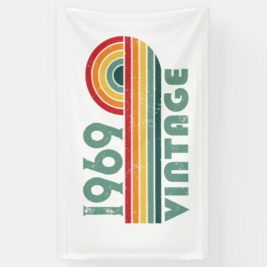 Gepersonaliseerd 55ste verjaardagsfeest spandoek (Verticaal)