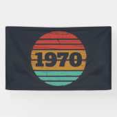 Gepersonaliseerd  55ste verjaardagsfeest spandoek (Horizontaal)