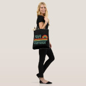 Gepersonaliseerd  55ste verjaardagsfeest tote bag (Op model)