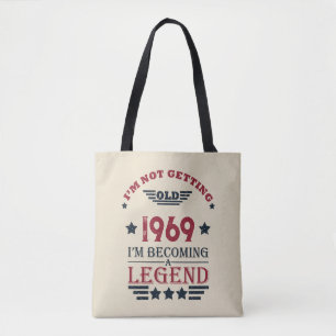 Gepersonaliseerd  55ste verjaardagsfeest tote bag