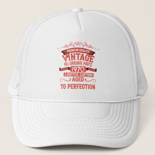 Gepersonaliseerd  55ste verjaardagsfeest trucker pet (Voorkant)