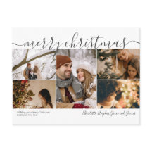 Gepersonaliseerd 5 Foto Merry Christmas Holiday Ka