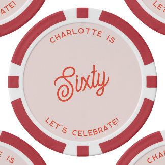 Gepersonaliseerd 60 Zestigste Verjaardag Poker Chips