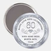 Gepersonaliseerd, 60e verjaardag Souvenir Ideeën,  Magneet (Voorkant / Achterkant)