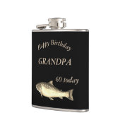 Gepersonaliseerd 60e verjaardag van de forel opa heupfles (Links)