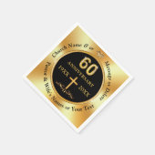 Gepersonaliseerd, 60ste kerkelijk Jubileum, of bru Servet (Hoek)