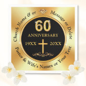 Gepersonaliseerd, 60ste kerkelijk Jubileum, of bru Servet