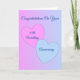 Gepersonaliseerd 65e Jubileum voor weddenschappen Kaart
