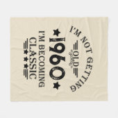 Gepersonaliseerd  65e verjaardagscadeau fleece deken (Voorkant (Horizontaal))