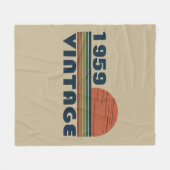 Gepersonaliseerd  65e verjaardagscadeau fleece deken (Voorkant (Horizontaal))