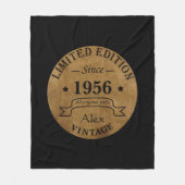 Gepersonaliseerd  65e verjaardagscadeau fleece deken (Voorkant)