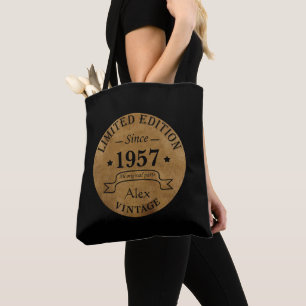 Gepersonaliseerd  65e verjaardagscadeau tote bag