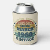 Gepersonaliseerd 65ste verjaardagsfeest blikjeskoeler (Blikje Achterkant)