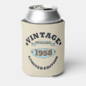 Gepersonaliseerd  65ste verjaardagsfeest blikjeskoeler (Blikje Achterkant)