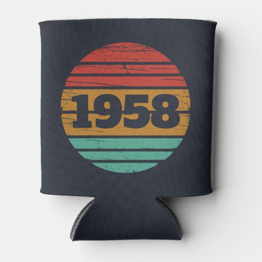 Gepersonaliseerd  65ste verjaardagsfeest blikjeskoeler (Voorkant)