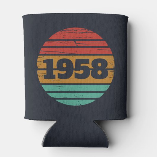 Gepersonaliseerd  65ste verjaardagsfeest blikjeskoeler (Achterkant)