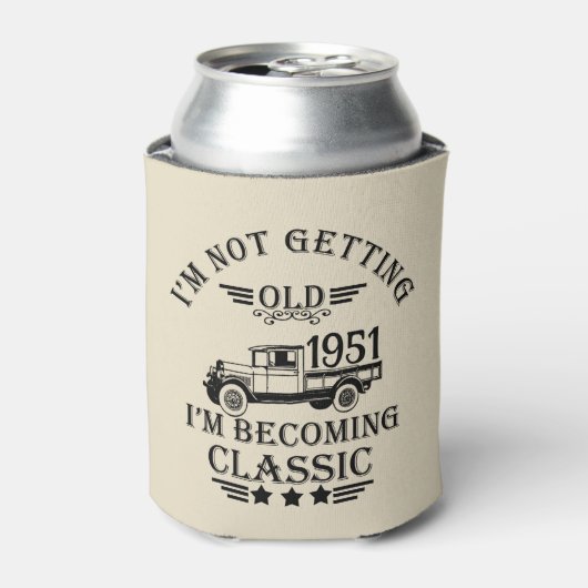 Gepersonaliseerd  65ste verjaardagsfeest blikjeskoeler (Blikje Voorkant)