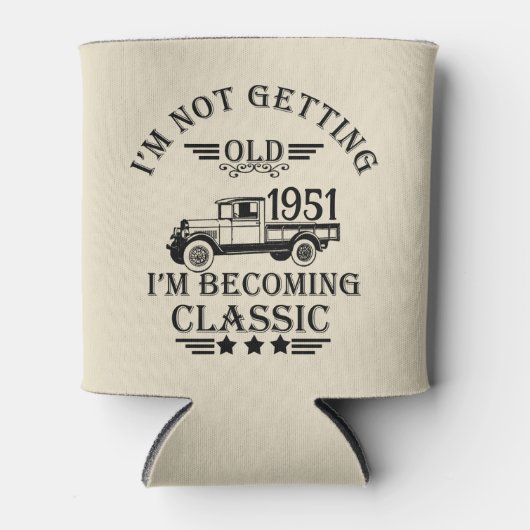 Gepersonaliseerd  65ste verjaardagsfeest blikjeskoeler (Voorkant)