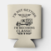 Gepersonaliseerd 65ste verjaardagsfeest blikjeskoeler (Achterkant)