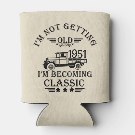 Gepersonaliseerd  65ste verjaardagsfeest blikjeskoeler (Achterkant)