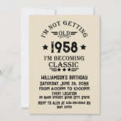 Gepersonaliseerd  65ste verjaardagsfeest kaart (Voorkant)